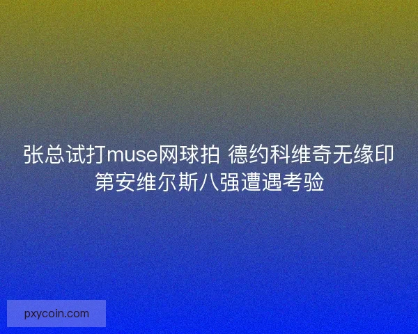 张总试打muse网球拍 德约科维奇无缘印第安维尔斯八强遭遇考验
